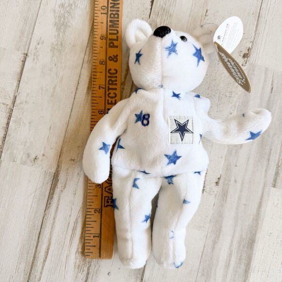 Vintage 1999 Salvino’s Bammers Troy Aikman #8 Dallas Cowboys Bear NFL Plush NWT - Picture 10 of 16